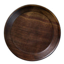 2Pcs Handmade Round Wooden Serving Tray Sushi Dishes Plate Wood Utensils