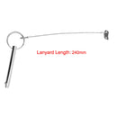 2pcs Quick Release Pins 8mm 5/16inch Dia with Lanyard Replacement for Marine