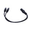 Black 3.5mm female to 2 of 3.5mm Male Audio Splitter Cable for speakers or  U9A1