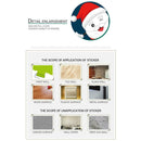 Santa Claus Removable PVC Wall Stickers Waterproof Christmas Decor Decals A