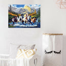 Painting By Numbers Kit DIY Gallant Horse Canvas Oil Art Picture Home Decor