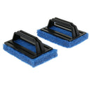 2Pcs Sponge Bottom Glass Tile Magic Cleaner Bathtub Handle Brush Home Cleaning