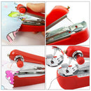 Mini Sewing Machine Handy Portable Stitch Sew Needlework Cordless Tool Set
