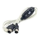 Pro USB IN-OUT MIDI Adapter Cable PC to Music Electronic Keyboard Converter