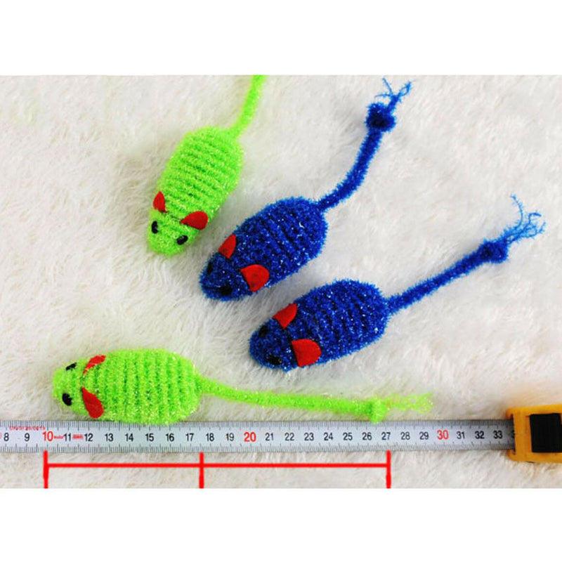 2Color Plush False Mouse Pet Cat Toys Mini Funny Playing Toys For Cats Training