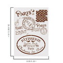 retro paris layering stencils for walls painting scrapbooking stamp album decoES