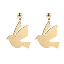 Dove Stud Dangle Earrings Pigeon Earrings Bird Earrings Peace Love Jewelry