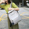 4pcs/set Cute Printing Women Shoulder Crossbody Pen Bags Backpacks (Grey) A#S
