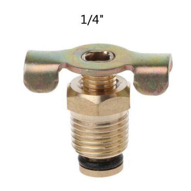 1/4'' NPT Brass Drain Valve For Air Compressor Tank Replacement Part Accessories
