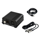 48V Phantom Power Supply with USB Cable XLR 3 Pin Mic Audio Cable for Condenser