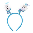 6 Pieces Christmas Headbands - Funny Reindeer Snowman Head Boppers for kids