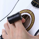 Guitar Sand Shaker Rhythm Ring Maraca Cabasa Finger Sand Hammer (Black) A
