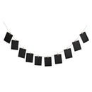 10x Black Hanging Paper Photo Frame Album Picture Display Clips Rope Decor