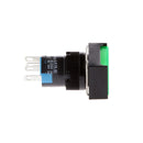 2 X Green LED Illuminated Square Push Button DC 12V Momentary Switch