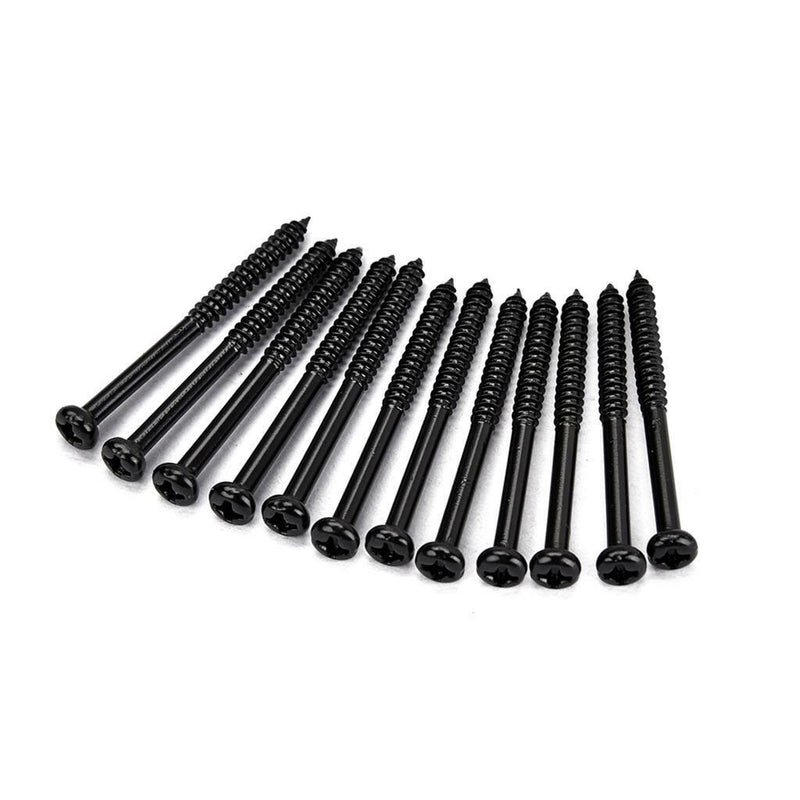 12 Pieces Pickup Mounting Screws for Guitar and Bass Parts