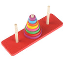 Wooden Puzzle Stacking Tower Of Hanoi Kid Mathematical Educational To_