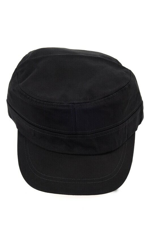 5X(Black Army Hat Baseball Cap Military Cotton Urban Hat Mens / Ladies V5T4)