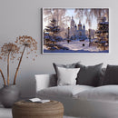 Diamond Painting Snowy Scenery 5D Full Round Wall Picture 40x30cm (V697)