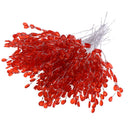 50xAcrylic Crystal Bud Branches Artificial Flower Twig For Wedding Party Red
