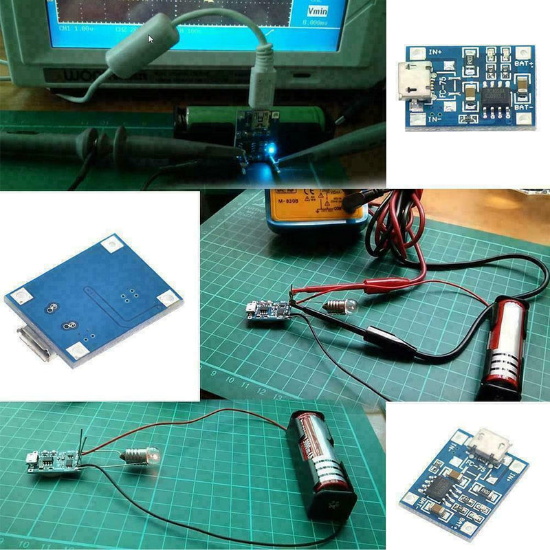 5V 1A Micro USB 18650 Lithium Battery Board Charger Function Module Protect Y8W7