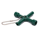 1pc Cross Switch Wrench For Train Electrical Elevator Cabinet Valve Triangle