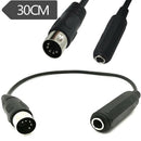 Stereo Audio Extension Cable MIDI 5-Pin Monoprice 6.35mm 1/4 Inch Female TRS: Bj