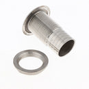 Boat Thru Hull Fitting/Drain 1-1/4inch Hose Barb Marine 316 Stainless Steel