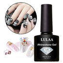 7.5ml Nail Art Rhinestone Gel Glue Nail Polish DIY Adhesive Sticky Crystal Decor