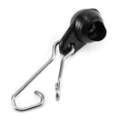10pcs Fishing Hook Connector Barrel Black Bean Swivels Rolling Ring Pins