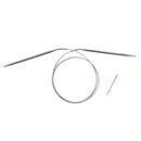 11pcs Stainless Steel Circular Knitting Needles Crochet Hook Weave 47"120cm s Gw