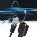 Dual 3.5mm Audio Jack to RJ9 Plug 25cm PC Headset Telephone Cable Headset P Q3E7