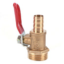 1/4 12MM M/F Full Port Inline Brass Water Air Gas Fuel Line Shut-off BallValve3C