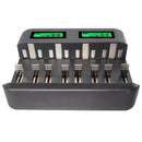 8 Slots Lcd Display Usb Smart Battery Charger For Aa Aaa Sc C D Size Rechar Z9D1