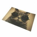 cat sunglasses kraft paper bar poster retro poster decor painting wall sticke BX
