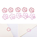 2Pcs Pink Red Sakura Cherry Blossom Flowers Paperclips Planners Paper Clips