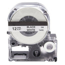 Label 12Mm Cassette Refills Compatible for Epson LabelWorks LC-4WBN9 for LW