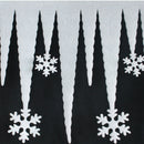 White Snowflake Ice Strip Xmas Christmas Decoration Ornament Festival Party LJU