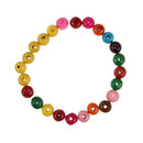 200pcs 8mm Round Spacer Colorful Loose Beads Wooden DIY Craft Decor