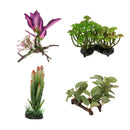 2x Reptile Plants Terrarium Lifelike Plants For Lizards Habitat Decoration