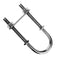 2pcs Bow Stern Eye U Bolt 1/2" 12mm Stainless Steel For Boat Marine
