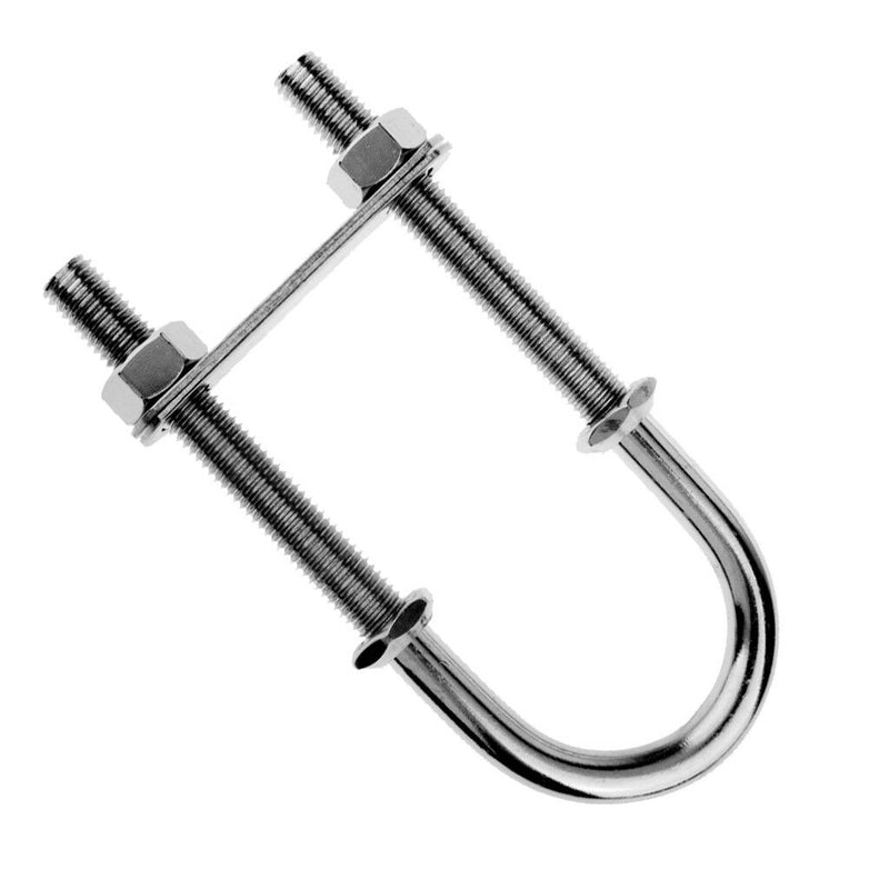 2pcs Bow Stern Eye U Bolt 1/2" 12mm Stainless Steel For Boat Marine