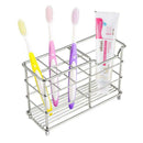 Stainless Steel Toothbrush Holder Toothpaste Holder Stand (Stainless Steel  P7E7