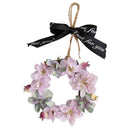 Mini Artificial Hydrangea Flower Wreath Door Spring For Front Wall Home Wedding