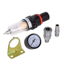 1/4 Inch Air Compressor Filter Oil Water Separator Trap Tool Kit With Regul