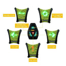 Yellow Led Wireless Cycling Vest 20L Mtb Bike Bag Turn Signal Led Light Ves