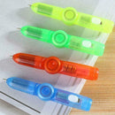 Spinner pen light fingertip ballpoint pen stress relief school gift station K5T3