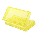 Yellow 18650 Battery Plastic Storage Case Box Holder