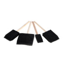 4x Foam Sponge Brushes Wooden Handle Painting Drawing Art Craft Draw Graffiti Gw