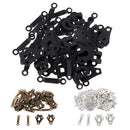 60 Sets Metal Hooks and Eyes for Pants Dresses Sweaters Clothing Accessories