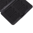 8x S D Micro Memory Card Storage Case Holder Hard Carrying Box Black Aluminum ^